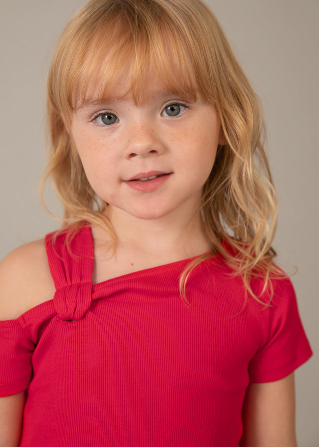 T-shirt asimmetrica bambina Mayoral