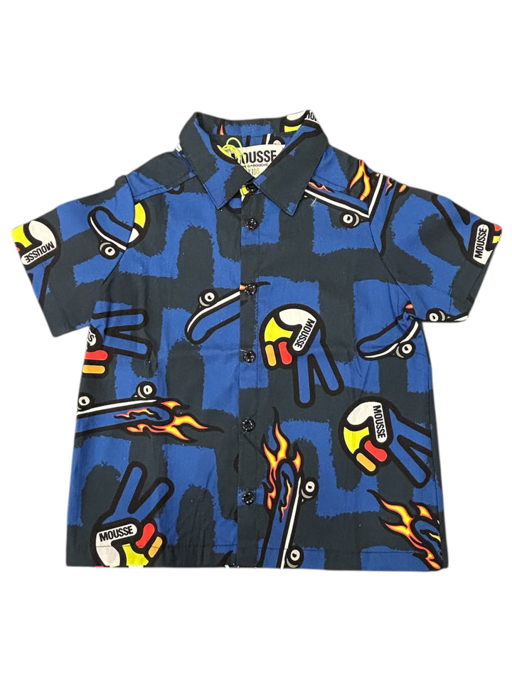 Camicia maniche corte baby maschio Mousse