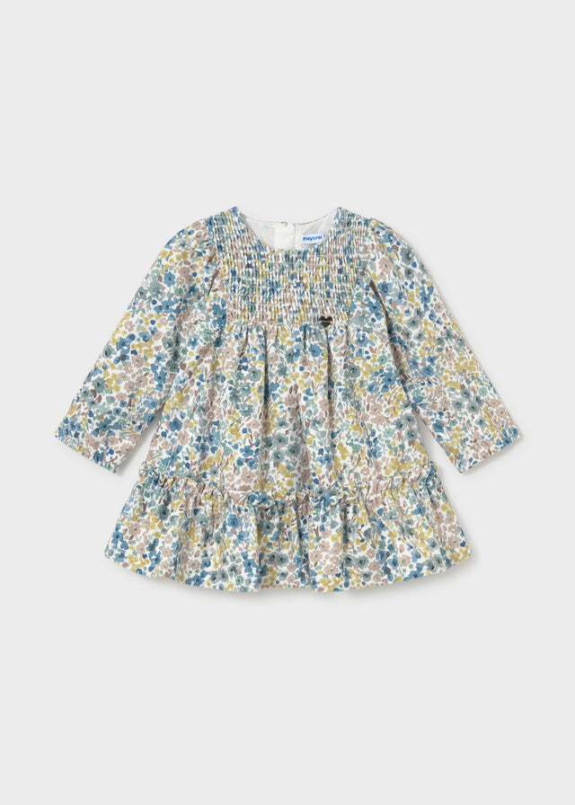 Vestito con stampa floreale baby girl Mayoral
