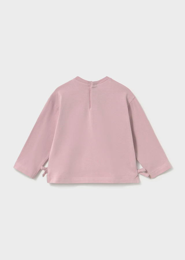 Maglietta manica lunga ricamo baby girl Mayoral