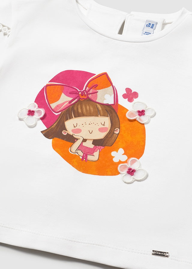 T-shirt con stampa baby girl Mayoral