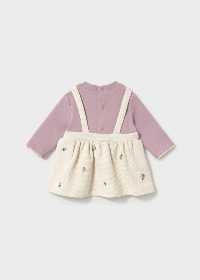 Vestito con finta salopette neonata Mayoral