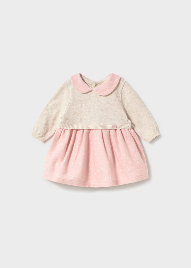 Vestito con corpetto in tricot neonata Mayoral