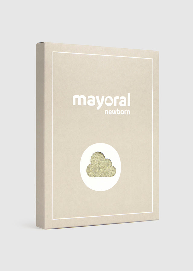 Completo tre pezzi in tricot neonato Mayoral