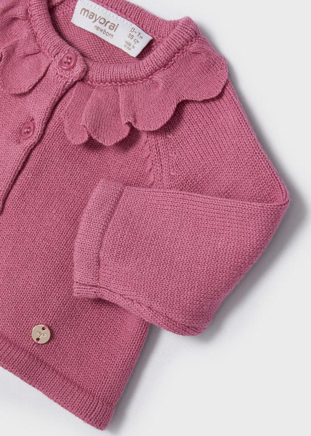 Cardigan lungo tricot con calzamaglia neonata ECOFRIENDS