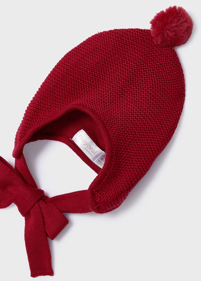 Capotto tricot con cuffia neonata Mayoral