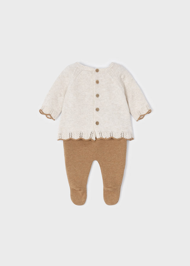 ECOFRIENDS baby girl tricot leggings set