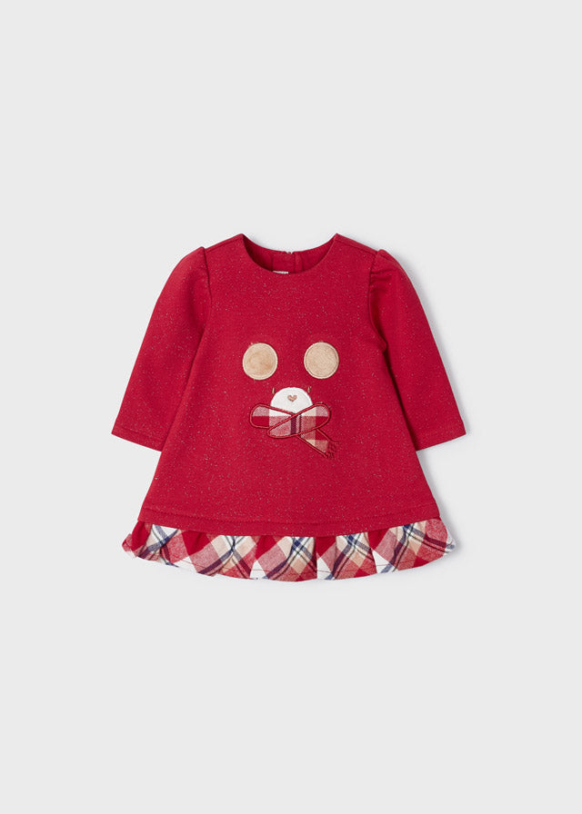 Vestito felpa combined neonata Mayoral