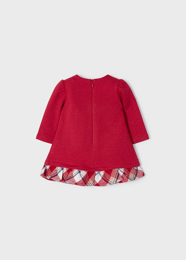 Vestito felpa combined neonata Mayoral