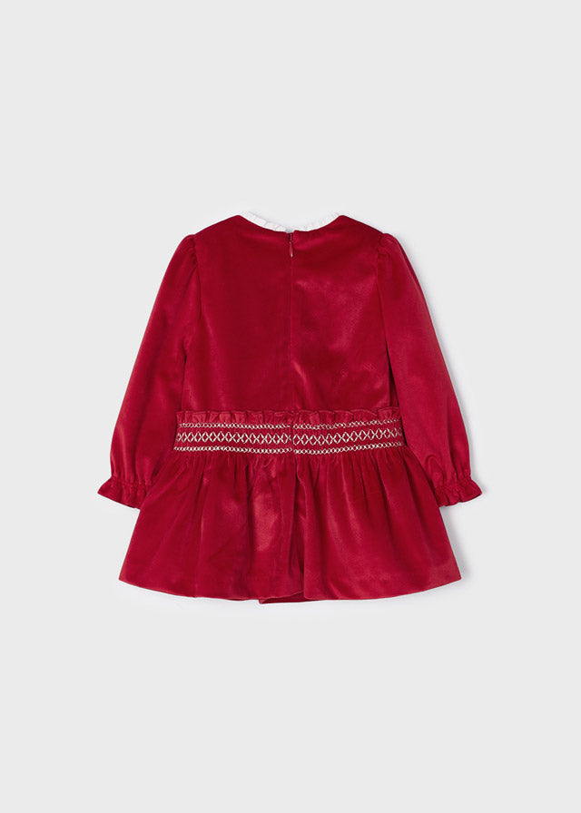 Vestito nido d'ape baby femmina