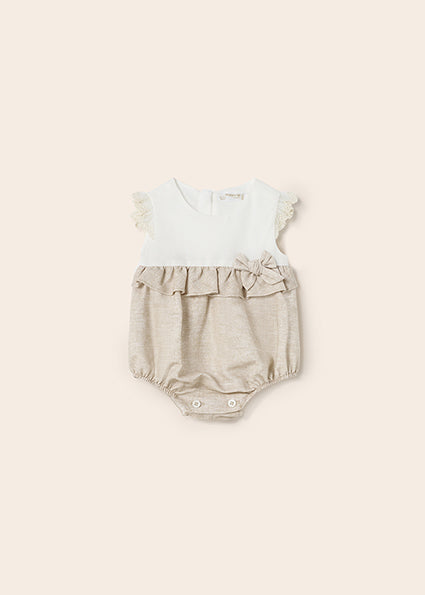 Baby girl linen romper