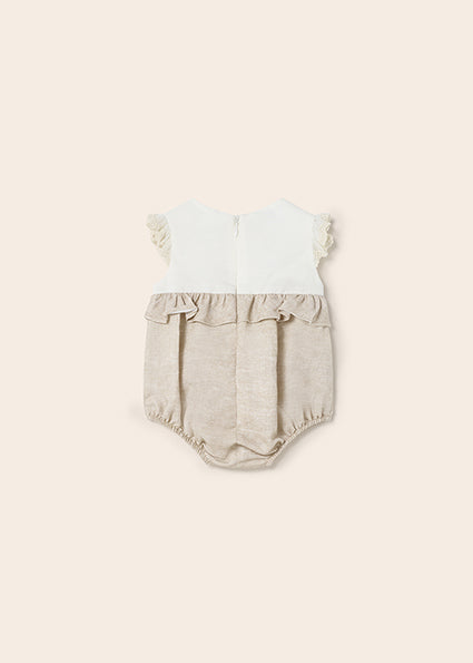 Baby girl linen romper