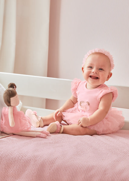 Body tutù cotone sostenibile con fascetta neonata