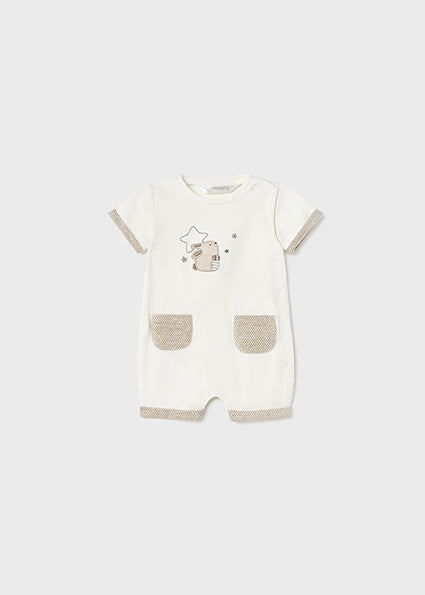Newborn sustainable cotton romper