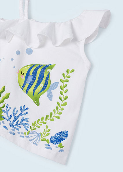 Completo 2 pezzi cotone sostenibile bambina