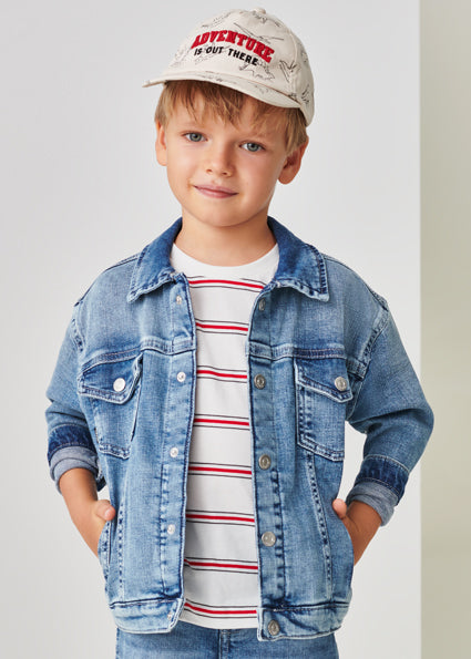 Giubbotto jeans cotone sostenibile bambino Mayoral