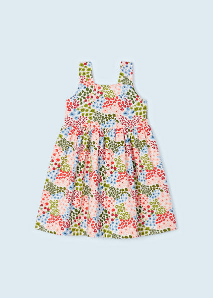 Vestito stampato cotone sostenibile bambina
