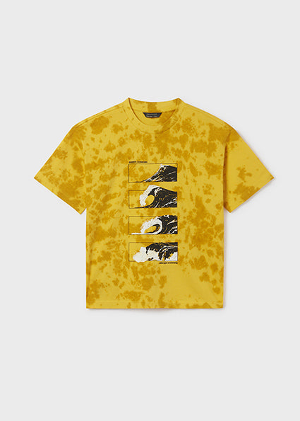 Maglietta tie dye motivo stampato cotone ragazzo