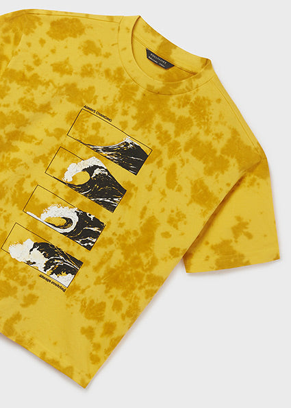 Maglietta tie dye motivo stampato cotone ragazzo