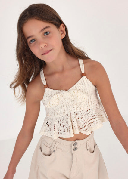 Top crochet ragazza