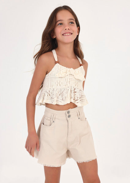 Top crochet ragazza