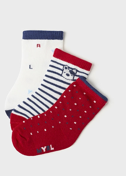 Pack 3 calzini con stampa per neonato Mayoral