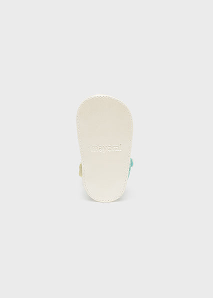 Sandali stampati con chiusura con velcro neonata