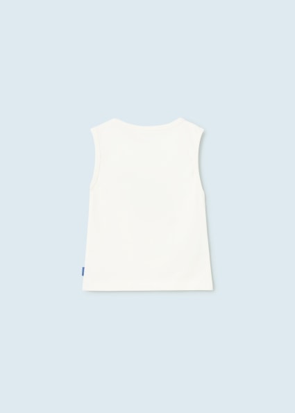 Canottiera cotone sostenibile baby maschio
