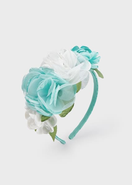 Cerchietto con applucazione floreale bambina
