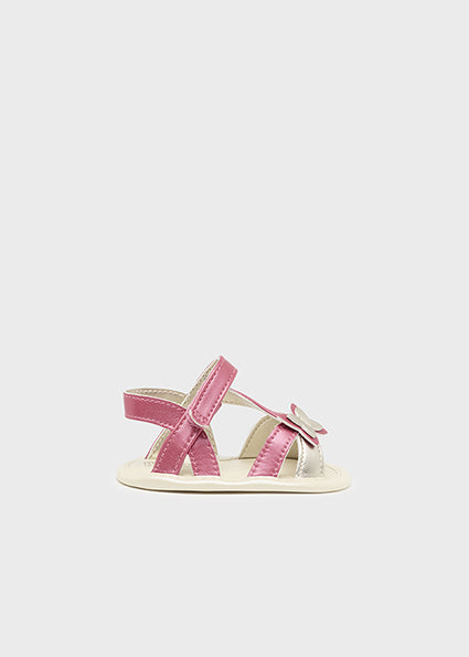 Printed sandals with velcro closure for newborn